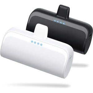 2 Pack Mini iPhone Portable Charger 5200mAh Fast Charging Travel Power Bank